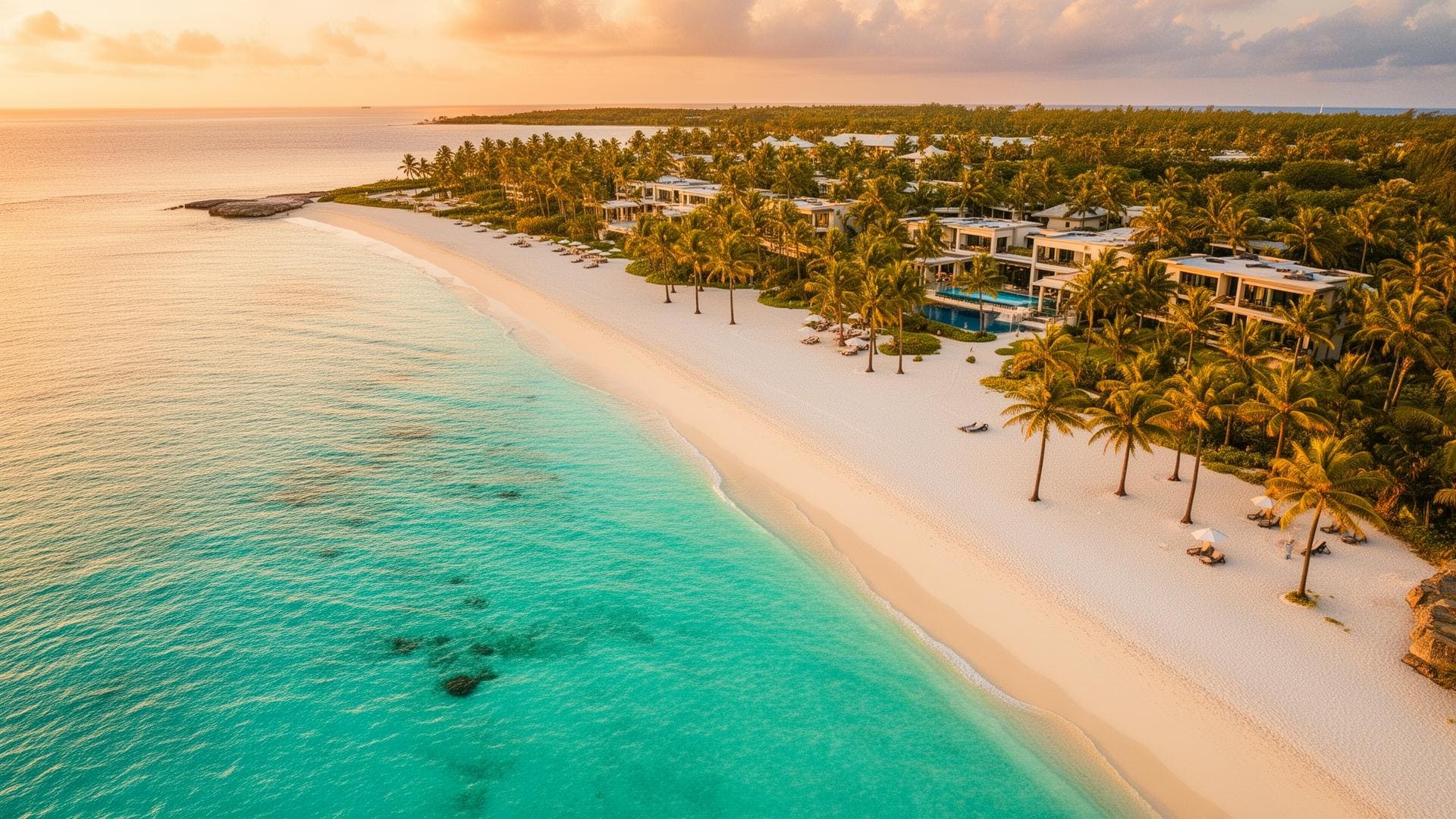 Traumhafter Strand mit türkisem Wasser